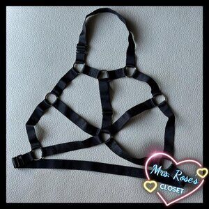 Black Strap Harness Size Small